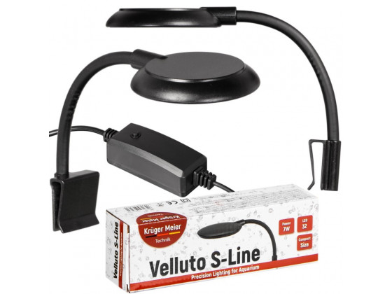 Світильник LED Kruger Meier Velluto S-Line Black 7W для акваріумів 10-40 літрів з рослинами