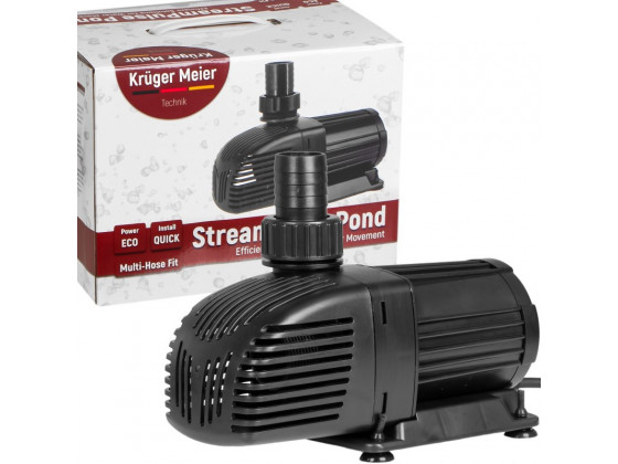 Энергоэффективный насос для пруда Kruger Meier StreamPulse Pond 6000 л/час с защитой