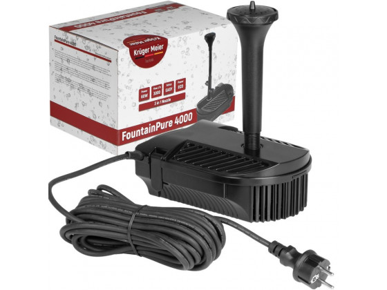 Фонтан-фильтр для пруда Kruger Meier FountainPure 4000 – 3 в 1: насос, фильтр, фонтан