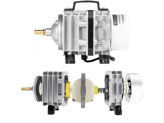 Компрессор Kruger Meier OxyPure Breeze 2400 для пруда 1200 л/ч с распределителем на 6 выходов