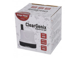 Помпа подъемная с низким погружением Kruger Meier ClearGenix 1800 л/г для фонтанов, аквариумов, емкостей