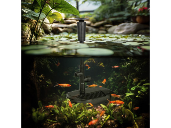 Фонтан-фильтр для пруда Kruger Meier FountainPure 4000 – 3 в 1: насос, фильтр, фонтан