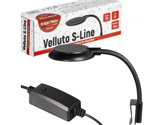 Світильник LED Kruger Meier Velluto S-Line Black 7W для акваріумів 10-40 літрів з рослинами