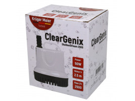 Помпа подъемная с низким погружением Kruger Meier ClearGenix 2500 л/г для фонтанов, аквариумов, емкостей
