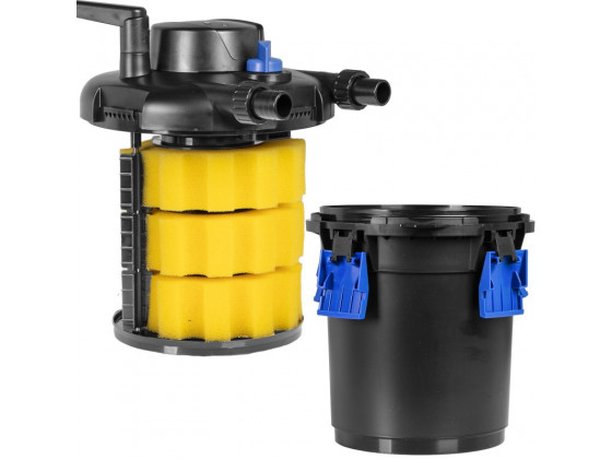 Ставочный фильтр, напорный Kruger Meier PondX UV 4000 с лампой 9 Вт и быстрой очисткой для декоративных водоемов.