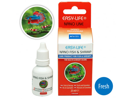 Уход за рыбами и креветками Easy-Life Nano Fish & Shrimp 25мл для нано-аквариумов
