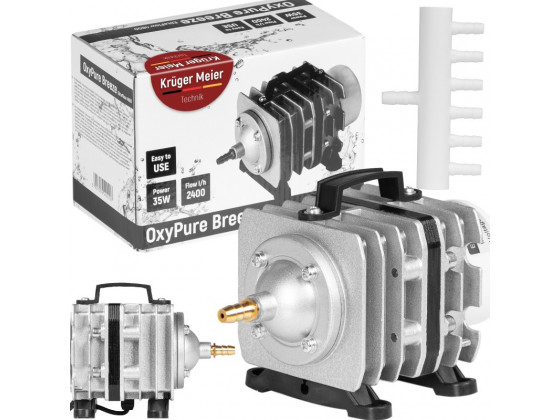 Компрессор Kruger Meier OxyPure Breeze 4800 для пруда 2400 л/ч с распределителем на 6 выходов
