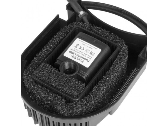 Фонтан-фильтр для пруда Kruger Meier FountainPure 2000 – 3 в 1: насос, фильтр, фонтан