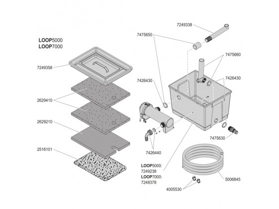 Фильтр прудовой проточный Eheim LOOP7000