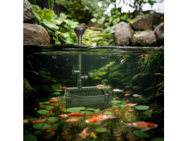 Фонтан-фильтр для пруда Kruger Meier FountainPure 2000 – 3 в 1: насос, фильтр, фонтан