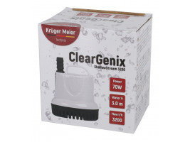 Помпа подъемная с низким погружением Kruger Meier ClearGenix 3200 л/г для фонтанов, аквариумов, емкостей