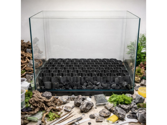 Решетка под грунт Kruger Meier Hardscape Grid 60x40 см для защиты дна аквариум