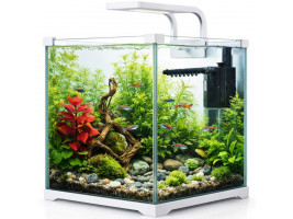 Аквариум комплект Kruger Meier Shrimp!One Pro 30 белый 15 л. 24x25x26.5 см