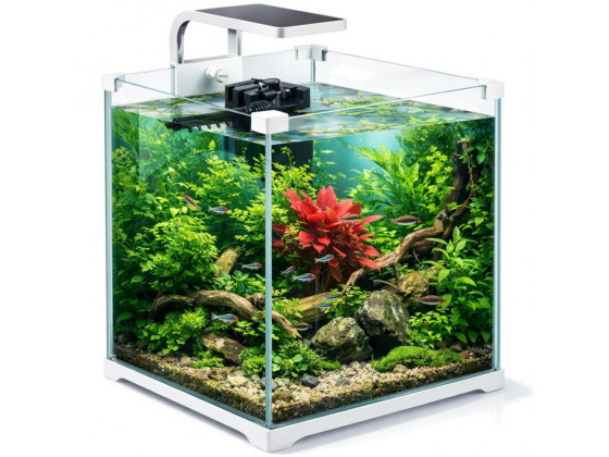 Аквариум комплект Kruger Meier Shrimp!One Pro 30 белый 15 л. 24x25x26.5 см