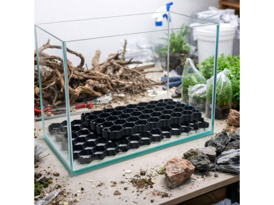 Решетка под грунт Kruger Meier Hardscape Grid 60x40 см для защиты дна аквариум