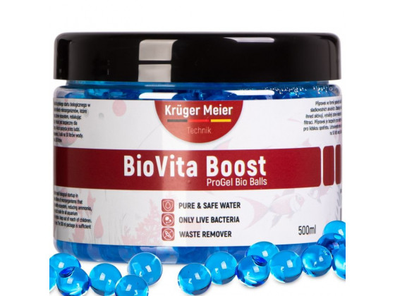 Бактерії в гельових кульках для акваріуму Kruger Meier BioVita Boost 500мл