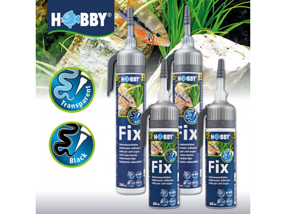 Клей, герметик акваріумний прозорий Hobby Fix Underwater Adhesive transparent 200мл 