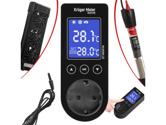 Термостат электронный Kruger Meier Wildhorn LCD 1100Вт. Термостат электронный Kruger Meier Wildhorn LCD 1100Вт.