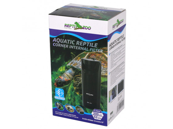 Внутрішній фільтр Repti-Zoo Aquatic Corner Filter (GLB07) для тераріумів із черепахами, рибами та амфібіями 200 л/год, до 38 літрів