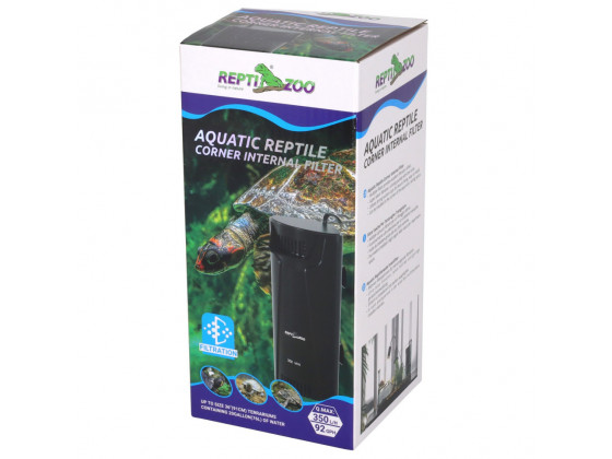 Внутрішній фільтр Repti-Zoo Aquatic Corner Filter (GLB08) для тераріумів із черепахами, рибами та амфібіями 350 л/год, до 76 літрів
