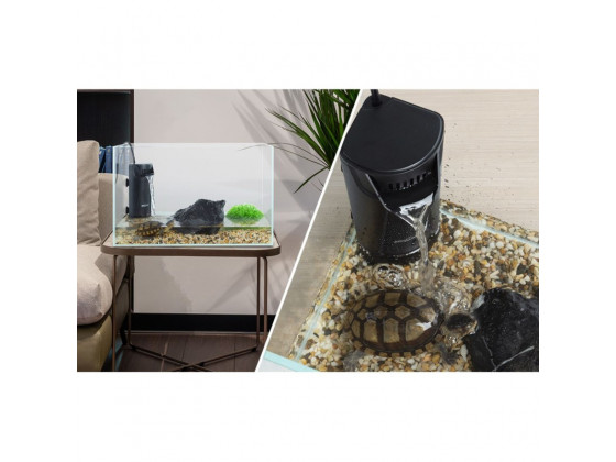 Внутрішній фільтр Repti-Zoo Aquatic Corner Filter (GLB08) для тераріумів із черепахами, рибами та амфібіями 350 л/год, до 76 літрів