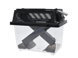 Контейнер для сверчков Repti-Zoo Crickets Keeper с трубками для кормления, вентиляцией и мисками, 19×11×15 см