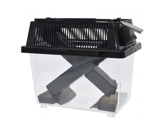 Контейнер для сверчков Repti-Zoo Crickets Keeper с трубками для кормления, вентиляцией и мисками, 19×11×15 см