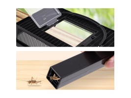 Контейнер для сверчков Repti-Zoo Crickets Keeper с трубками для кормления, вентиляцией и мисками, 19×11×15 см