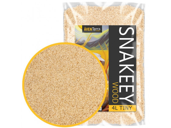 Натуральная древесная подстилка Aventerra Sweden SNAKEEY Wood Tiny 4 л для грызунов и змей