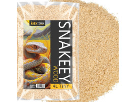 Натуральная древесная подстилка Aventerra Sweden SNAKEEY Wood Tiny 4 л для грызунов и змей