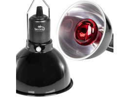 Светильник глубокий рефлекторный Terrario Biosphere Light 75W для локального обогрева террариумов с керамическим патроном E27