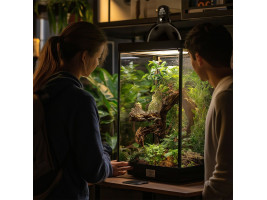 Светильник глубокий рефлекторный Terrario Biosphere Light 75W для локального обогрева террариумов с керамическим патроном E27