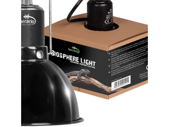 Светильник глубокий рефлекторный Terrario Biosphere Light 75W для локального обогрева террариумов с керамическим патроном E27