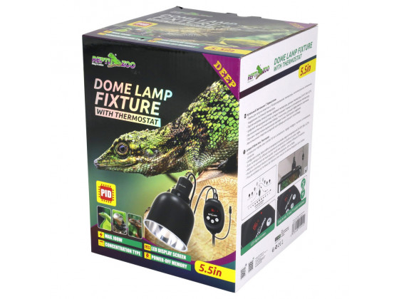 Светильник с глубоким рефлектором и термостатом Repti-Zoo RL04DTC 100W, с функцией dimming для террариума