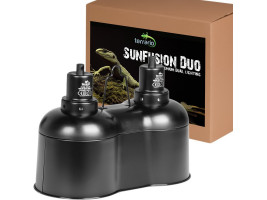 Светильник двойной Terrario SunFusion Duo с двумя керамическими патронами E27, 2 x 150Вт.