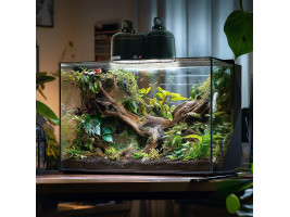 Светильник двойной Terrario SunFusion Duo с двумя керамическими патронами E27, 2 x 150Вт.