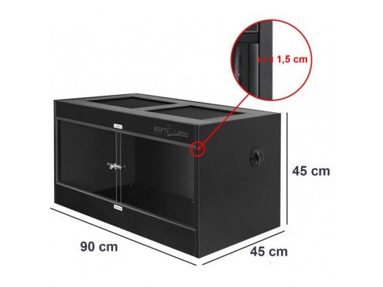 Террариум из ПВХ Repti-Zoo Terrarium PVC 90x45x45 см