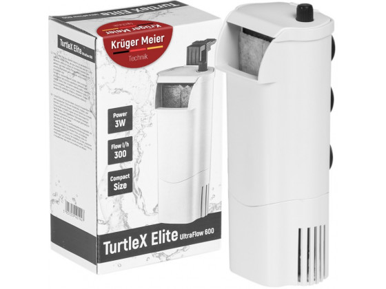 Фільтр для черепах Kruger Meier TurtleX Elite з водоспадом і регульованим потоком для мілководних акваріумів