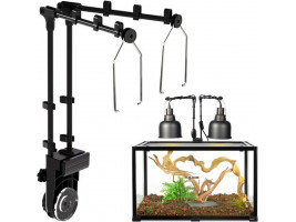 Держатель для ламп Repti-Zoo Dual Light Bracket LH023D двойной кронштейн для террариума 360°