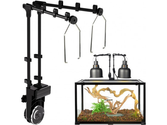 Держатель для ламп Repti-Zoo Dual Light Bracket LH023D двойной кронштейн для террариума 360°