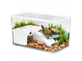 Терриум-аквариум для черепахи Kruger Meier Laguna Verde Turtle Aquarium 30×18×18 см с островом и фильтром