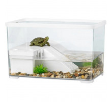 Терриум-аквариум для черепахи Kruger Meier Laguna Verde Turtle Aquarium 30×18×18 см с островом и фильтром