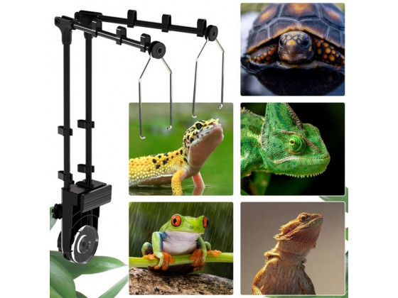 Держатель для ламп Repti-Zoo Dual Light Bracket LH023D двойной кронштейн для террариума 360°
