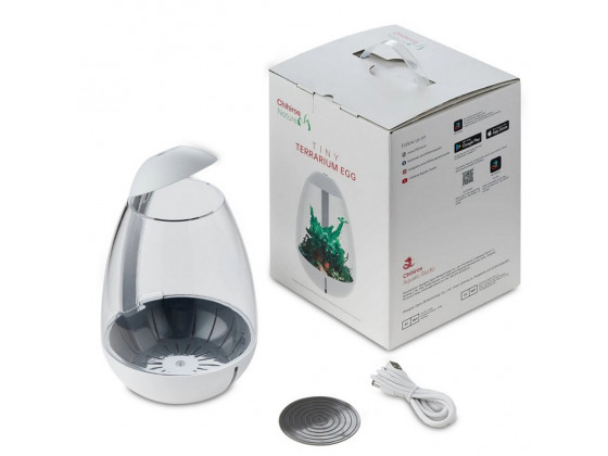 Минитерариум Chihiros Tiny Terrarium Egg с LED-подсветкой и управлением через приложение