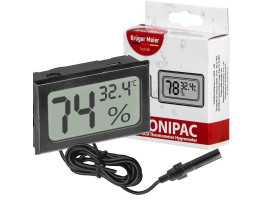 Цифровий термометр-гігрометр Kruger Meier Elonipac LCD з датчиком на кабелі 200 см