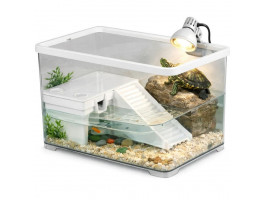 Терриум-аквариум для черепахи Kruger Meier Laguna Verde Turtle Aquarium 30×18×18 см с островом и фильтром