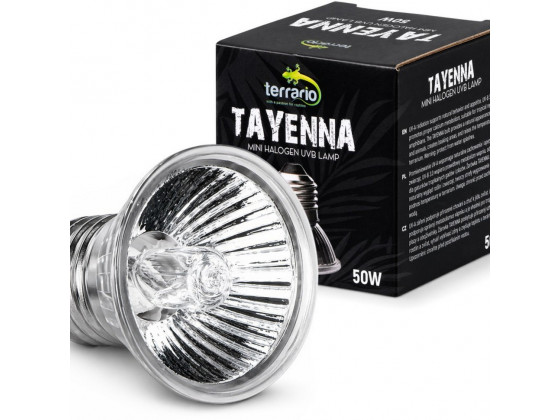 Лампа для террариума Terrario Tayenna 50W UVB 3.0 E27 для тропических рептилий и амфибий