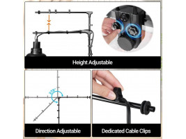 Держатель для ламп Repti-Zoo Dual Light Bracket LH023D двойной кронштейн для террариума 360°