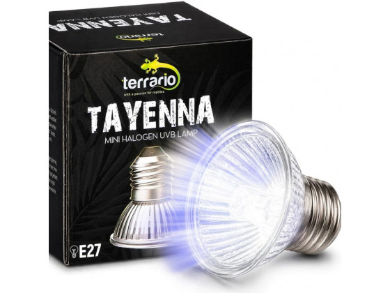 Лампа для террариума Terrario Tayenna 25W UVB 3.0 E27 для тропических рептилий и амфибий