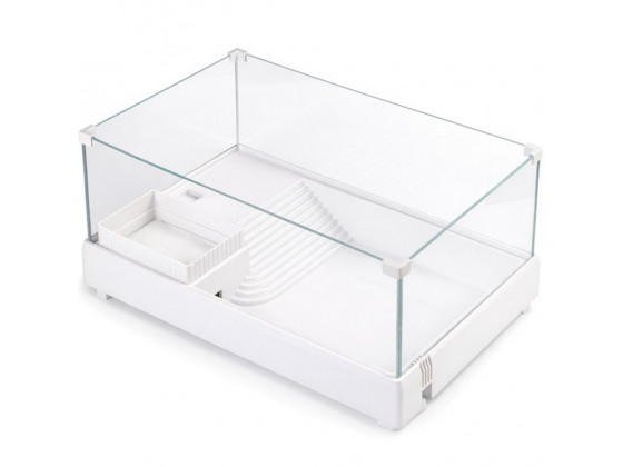 Терриум-аквариум для черепахи Kruger Meier Turtle Shell Garden 39x27x17 см с островом и гидропонным контейнером